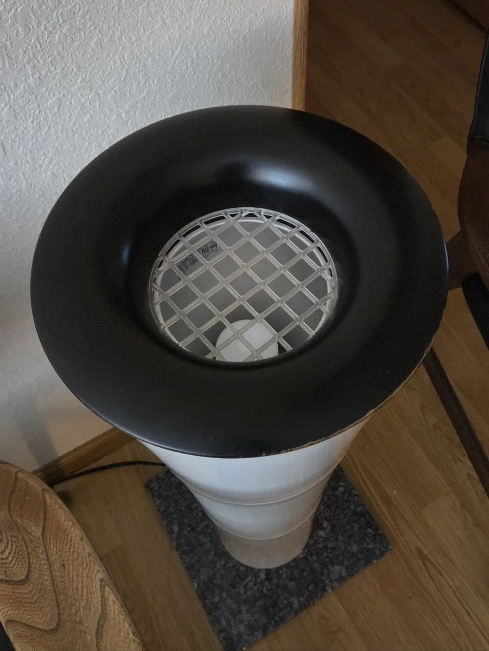 Vintage IKEA Fackla Floor Lamp Y2K Retro Postmodern Black White Carl Ojerstam